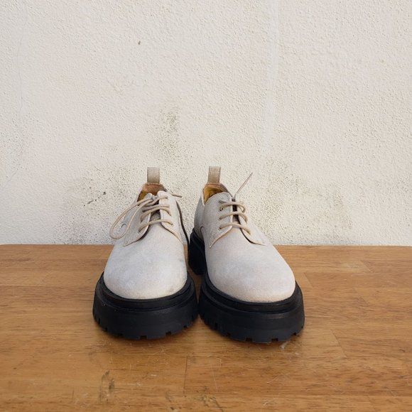 & Other Stories Chunky Suede Derby Shoes - Picture 4 of 12